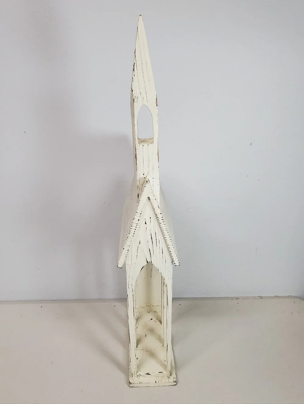 Shabby Chic Rustic Farmhouse Style Church Christmas Card Mail Holder Cottagecore